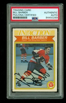 Bill Barber Autographed 1982-83 O-Pee-Chee Card #247 Flyers PSA /DNA encased - Image 1 of 2
