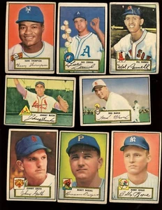 Lote de tarjetas de béisbol 1952 Topps todas la parte posterior roja números bajos 23 diferentes - Imagen 1 de 3