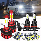 For Cadillac Escalade 07-14 9X White Front Fog Driving Drl Lamps Led Lights Kit