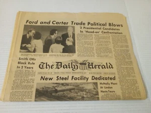 The Daily Herald Provo Utah September 24 1976 New Steel Facility Dedicated - Picture 1 of 11