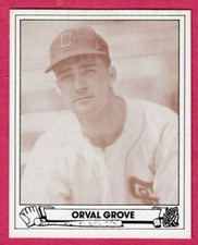 1943 Playball Baseball Card # 11 Orval Grove -- Chicago White Sox