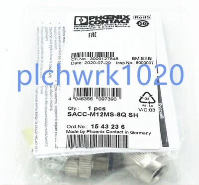 1 PCS NEW IN BOX PHOENIX CONTACT SACC-M12MS-8Q SH eight-core male head 1543236 - Image 1 of 4