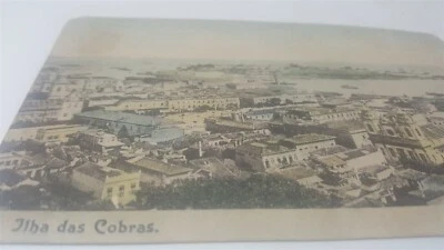 Vintage C1900 View Ilha das Cobras Island Rio de Janeiro Brazil Postcard P6 - Image 1 of 4