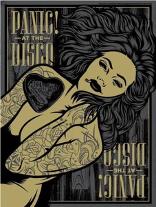 Panic! at the Disco NYC 2014 Tour El Jefe Designs Screen Printed Poster 18 X 24 - Picture 1 of 19