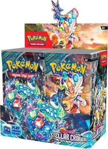 Pokemon TCG: Scarlet & Violet Stellar Crown Booster Box SEALED + BONUS PACKS! - Picture 1 of 1