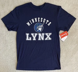 WNBA Minnesota Lynx Unisex Short Sleeve Navy Blue Crew Neck T-Shirt - M - Picture 1 of 6