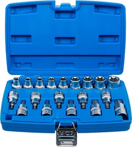 Juego De Puntas Y Llaves De Vaso | Entrada 12,5 Mm (1/2") | E-Torx/Perfil En T ( - Foto 1 di 12