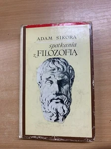 1967 ADAM SIKORA "SPOTKANIA 2 FILOZOFIA" POLISH PHILOSOPHY HARDBACK BOOK (P3) - Picture 1 of 17