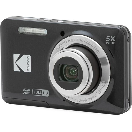 Kodak PIXPRO FZ55 16MP 5x Zoom Compact Camera - Black - Image 1 of 4