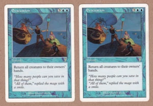 MTG - 2X Evacuation X2 - 7th Edition - Rare Very Good - 2 Card Set - Picture 1 of 2