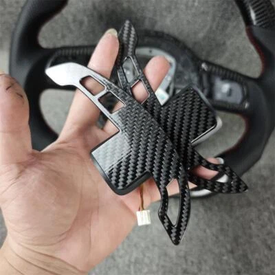 Levas de cambio de volante de fibra de carbono para Audi R8 2008 2009 2010 2011-2015 Foto 1 de 2