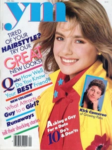 Young Miss YM Magazine April 1986 Kirk Cameron Laura Dern Ralph Macchio - Picture 1 of 1