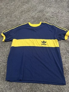 Adidas maglia vintage anni 90 raver blu e gialla XL - Foto 1 di 8