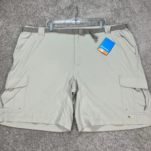 Columbia Silver Herren Shorts 3XL Cargoshorts Beige Omni Shade UPF 30 Gürtel NEU - Bild 1 von 11