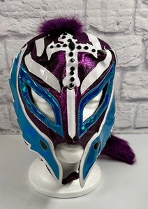 WWE Rey Mysterio Authentic purple blue Wrestling Mask luchador EXCELLENT! - Picture 1 of 5