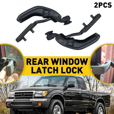 For Toyota T100 Tacoma Hilux 1989-2000 2Pcs Rear Quarter Window Cab Lock Latch - Imagem 1 de 4