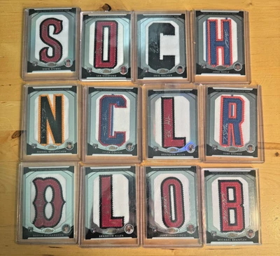 Lote de parches de letras Topps Finest 2010 automático (16 tarjetas como nuevas) Brantley Desmond RCs Foto 1 de 4