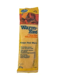 Plantillas de zapatos Dr Scholls Warm-Eze lana de oveja polar para hombre 9-10 nuevo stock antiguo - Imagen 1 de 3