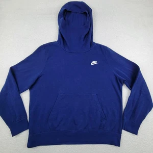 Nike Hoodie Herren Large Blau Pullover BV4526-492 Swoosh Logo Sport Sweatshirt - Bild 1 von 11