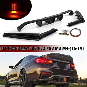 Divisor de labios difusor de parachoques trasero luz de freno LED BMW F80 M3 F82 M4 2015~19 - Imagen 1 de 15