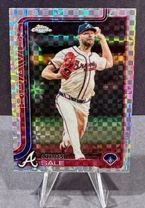 2025 Topps Chrome Chris Sale X-Fractor #182 Atlanta Braves - Picture 1 of 2