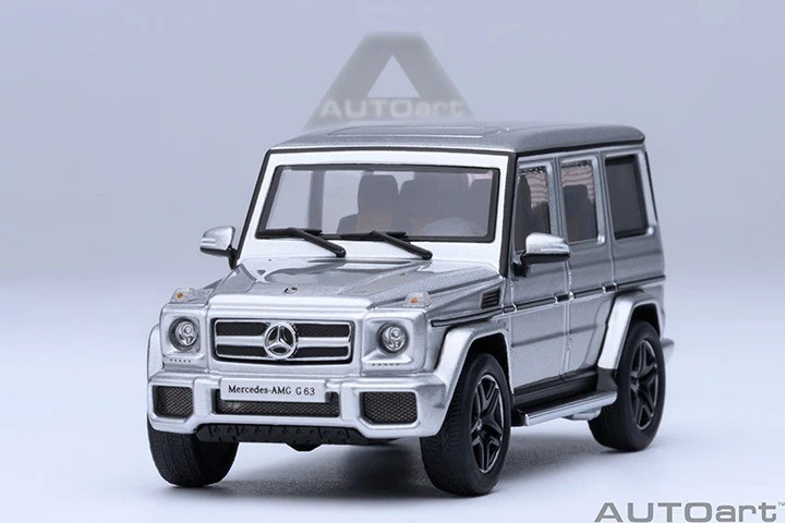 2017 MERCEDES-BENZ AMG G 63 SILVER 1/64 MODEL CAR BY AUTOART 20114
