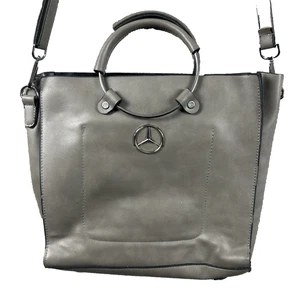 Bolso de Mano Bandolera MERCEDES-BENZ Cuero Sintético Gris Anillo Asa Bolso de Hombro - Imagen 1 de 18