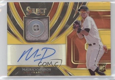 2020 Panini Select Rookie Jersey Gold Prizm /10 Mauricio Dubon #RJA-MD Auto RC - Image 1 of 2