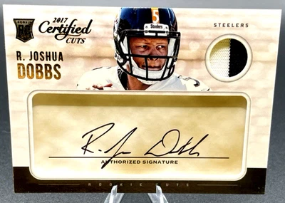 R. Joshua Dobbs 2017 Certified Cuts - Rookie RC Autograph 071/299 - Steelers - Image 1 of 4