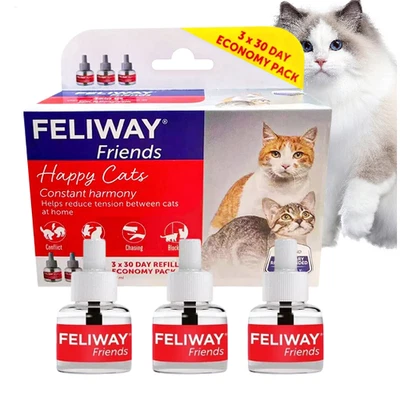 Feliway Friends 48ml 30 Tage Nachfüll x 3 Wertpaket | Schnelle Lieferung