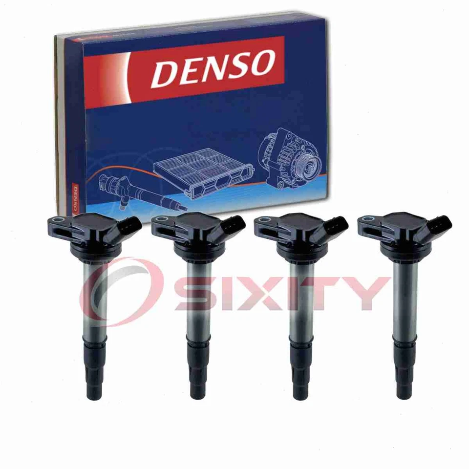 Bobinas de encendido directo Denso de 4 piezas para Toyota Prius 2012-2015 enchufables 1,8 L L4 uh Foto 1 de 4