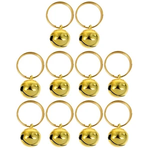  12 Pezzi Campanelle Piccole in Metallo per Animali Domestici: Campanella per Animali Domestici Cane Gatto Collare - Rotonda da Appendere - Foto 1 di 12