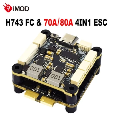 9IMOD H743 Flight Stack H743 Flight Controller +70A/80A ESC für RC Drohne FPV - Bild 1 von 4