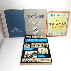Lotto 4 Cartoni Animati Vintage Collezione Fumetti Storia e New Yorker - Copertina Rigida - Foto 1 di 9