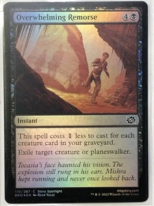 MTG TCG - Overwhelming Remorse 110/287 Foil BRO (Free Shipping $5+) - Picture 1 of 2