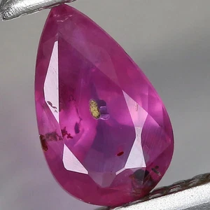 0,24 kt t.w 5 x 3 mm Birne natürlicher erhitzter lila rosa Rubin Edelstein, Madagaskar - Bild 1 von 4