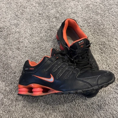 Nike Shox Shoes Men 8 1/2 (8.5) Black Neon Pink Sneakers  378341-006 Adult Rare - Image 1 of 4