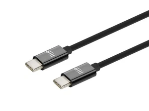 Monoprice Charge and Sync USB 2.0 Type-C to Type-C Cable 3ft - Black, TPE Jacket - Picture 1 of 6