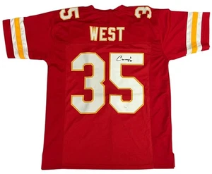 Charcandrick West Signed Custom Football Jersey, Kansas City Chiefs NFL JSA COA - Picture 1 of 6
