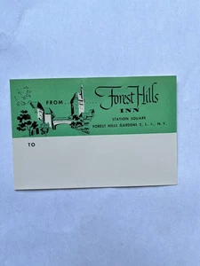Vintage FOREST HILLS INN HOTEL Decal Emira, New York - Picture 1 of 3