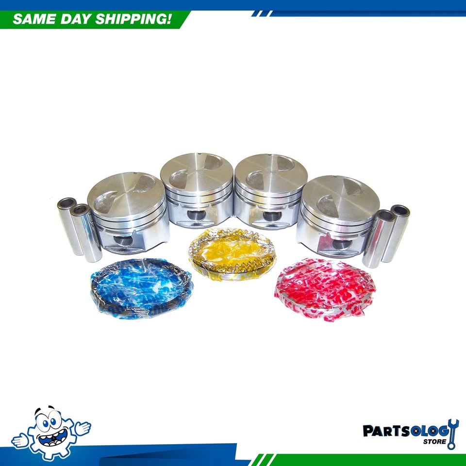 DNJ PRK447 Piston and Ring Kit For 89-94 Ford Mazda B2300 Ranger 2.3L L4 SOHC 8V - Image 1 of 4