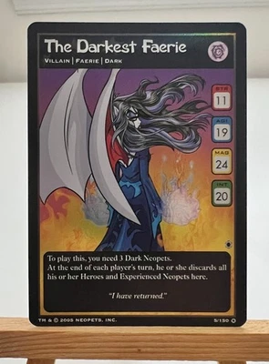 Neopets TCG The Darkest Faerie 5/150 Ulta Rare Holo - Image 1 of 2
