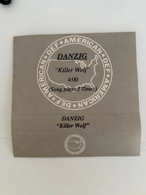 Danzig Killer Wolf Advance Promo Cassette Single 1990 - Image 1 of 3