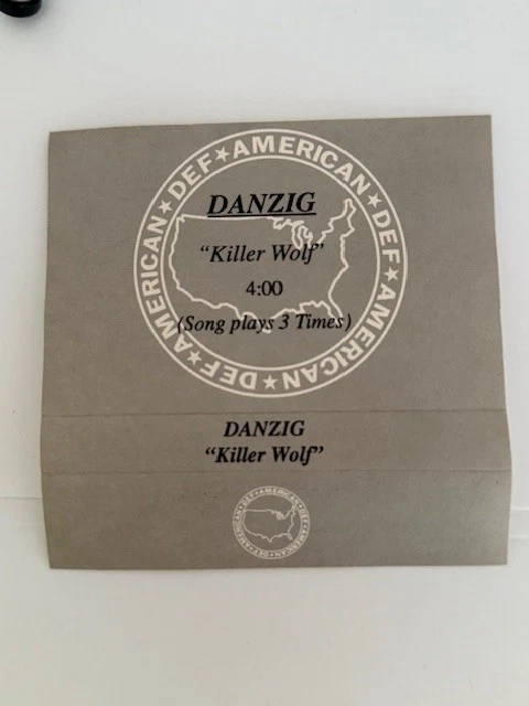 Danzig Killer Wolf Advance Promo Cassette Single 1990 - Image 1 of 3