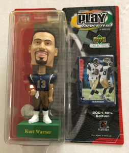 Upper Deck PlayMakers Kurt Warner 2001 NFL Bobble Head St. Louis Rams LA - Imagen 1 de 1