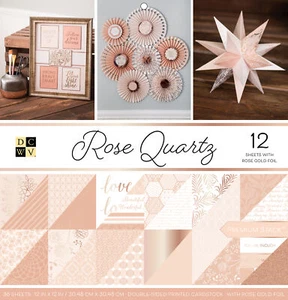 DCWV Double-Sided Cardstock Stack 12"X12" 36/Pkg-Rose Quartz, 12 Designs/3 Each - Picture 1 of 1