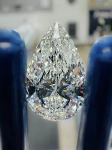 5 Carat Pear Cut Natural Diamond, Certified, F Color, VS1 Clarity. - Picture 1 of 3