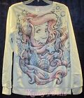 Disney The Little Mermaid Ariel Sketch Super Soft Sweater Top Pullover New W/tag