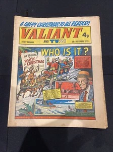 VALIANT AND TV21 29TH DECEMBER 1973 FLEETWAY BRITISH WEEKLY CHRISTMAS ISSUE RARE - Picture 1 of 4