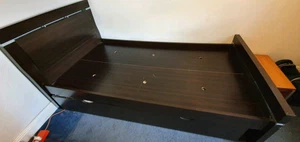 King Single Bed Frame only with trundle and mattress (sold) - Picture 1 of 4